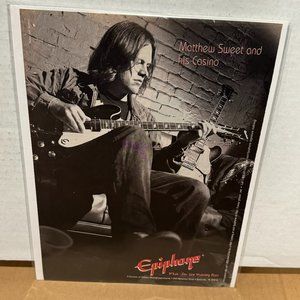 Matthew Sweet - Casino - Epiphone Guitars - 1996 Print Ad